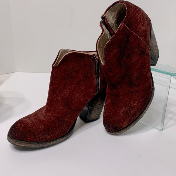 FREEBIRD Detroit red wine suede bootie - Picture 5 of 16